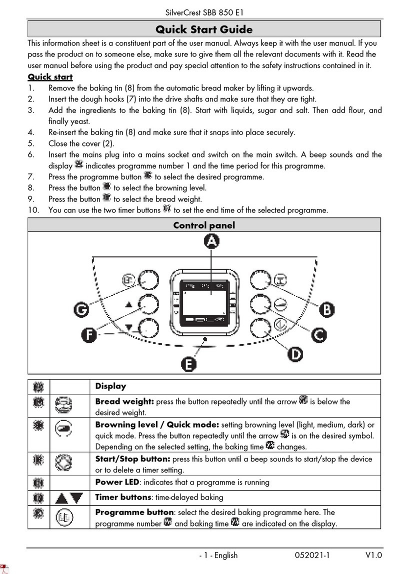 Silvercrest SBB 850 E1 User manual
