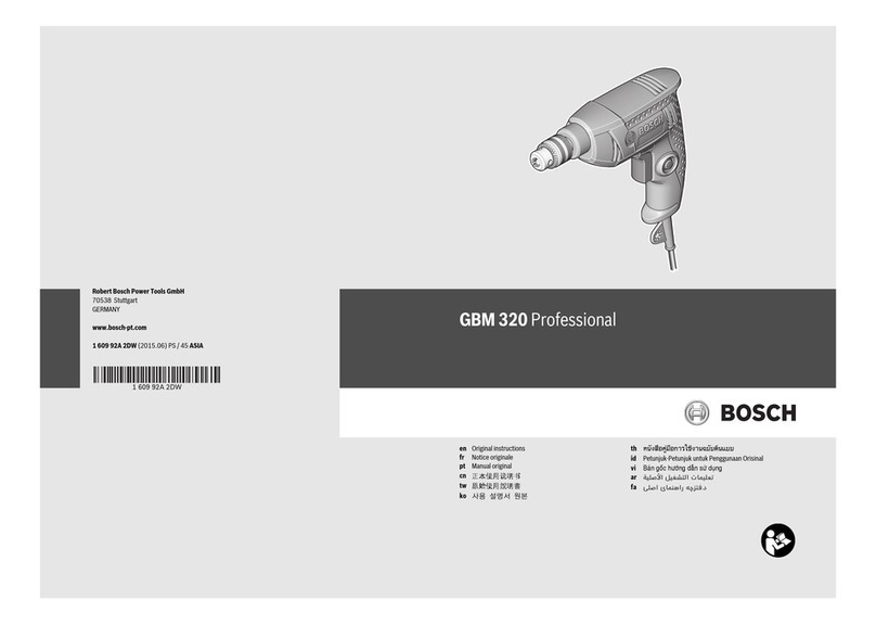 Bosch GBM 320 Professional User manual