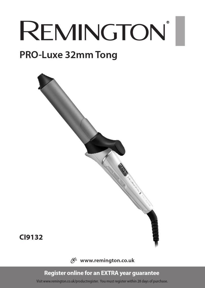 Remington PRO-Luxe 32mm Tong CI9132 User manual
