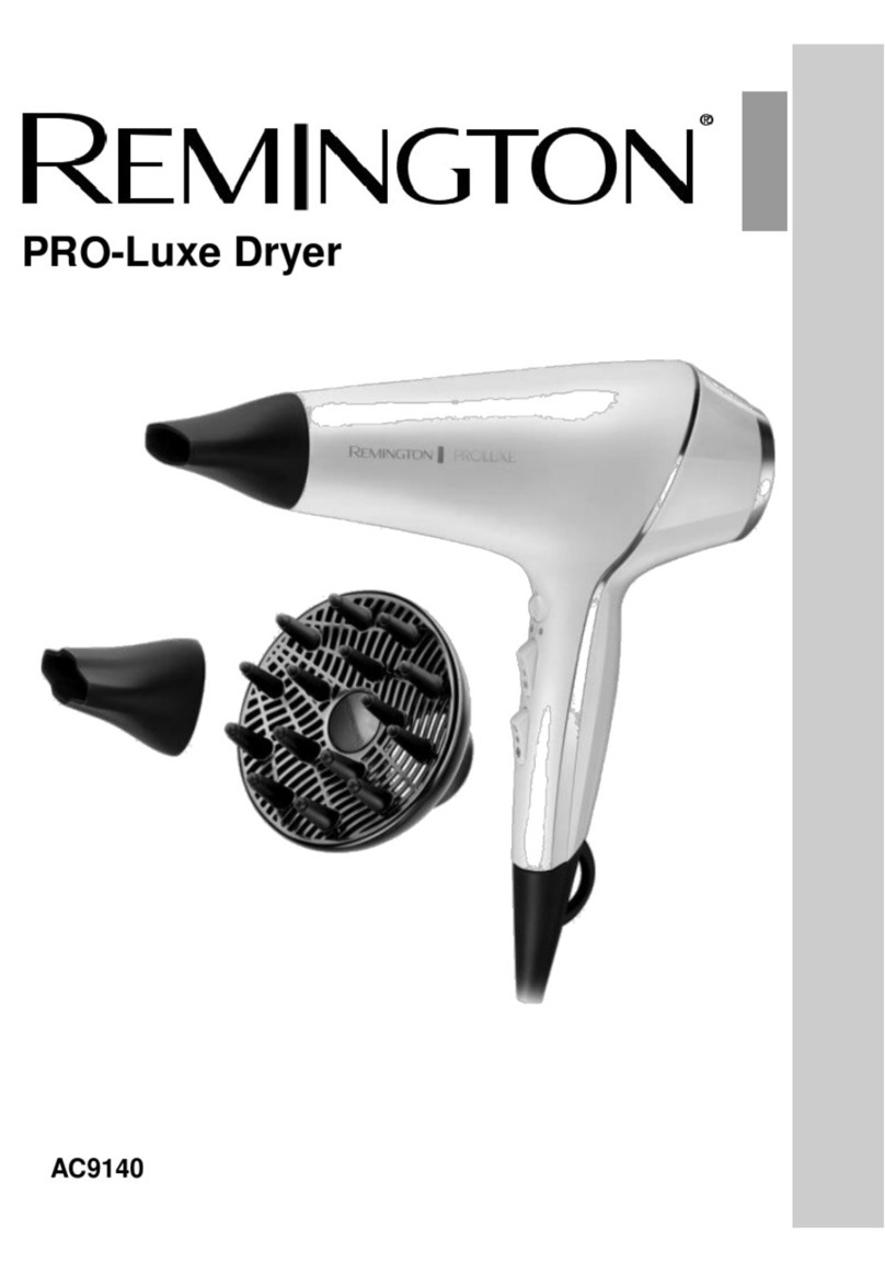 Remington PRO-Luxe AC9140 manual