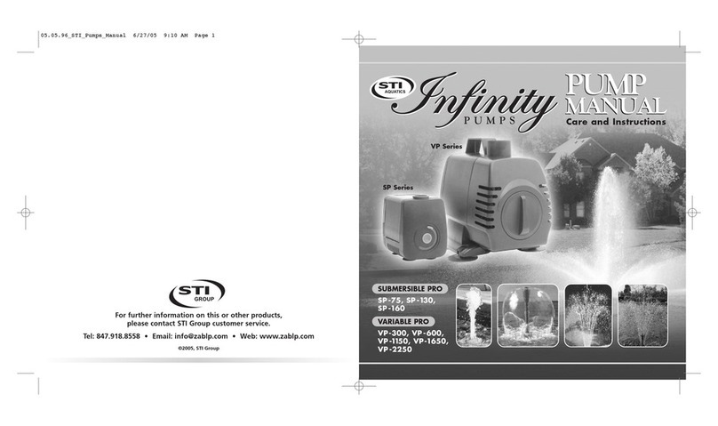 STI Infinity VP Series instructions STI Infinity VP Series instructions