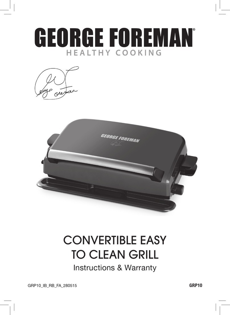 George Foreman GRP10 Installation guide