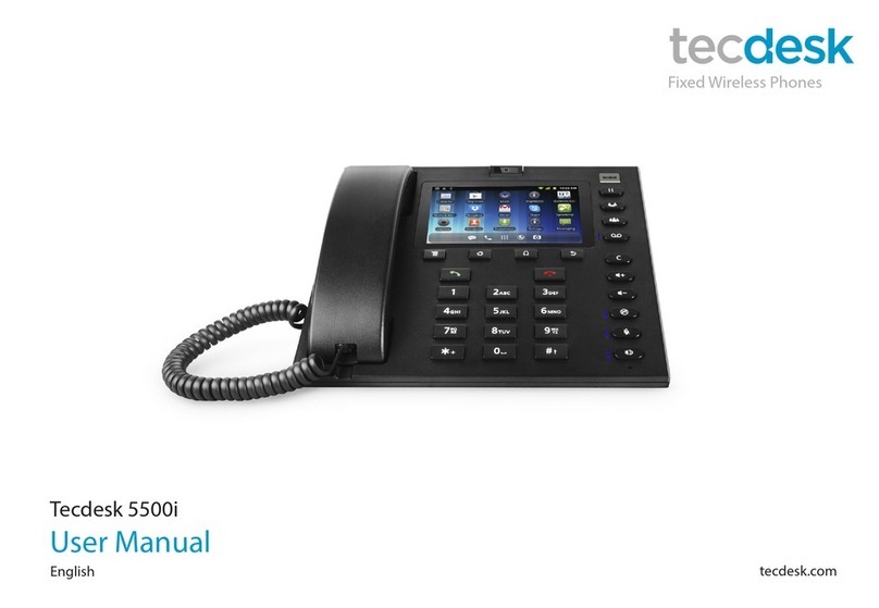 Tecdesk 5500i user manual