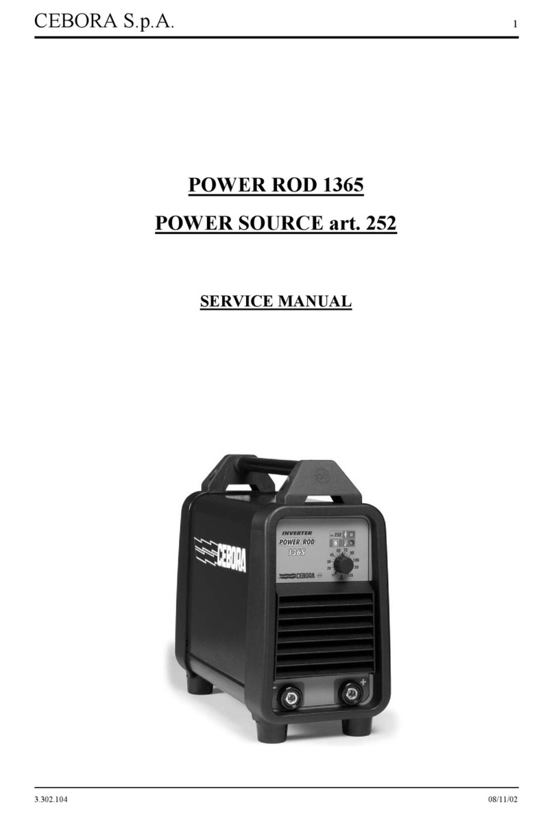 Cebora Power Rod 1365 Service manual