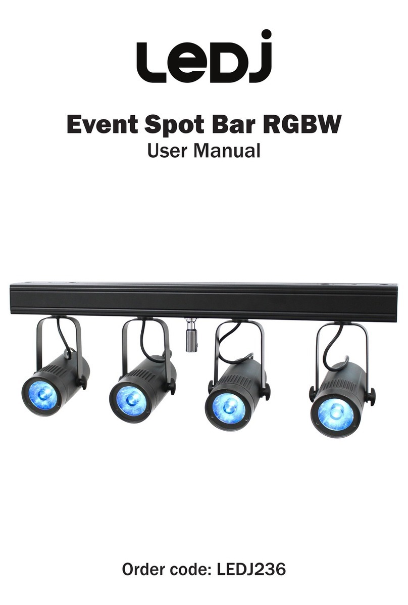 Ledj Event Spot Bar RGBW User manual
