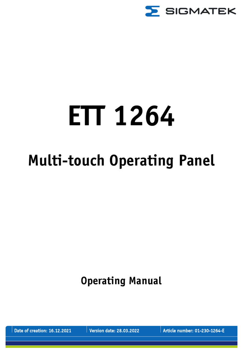 SIGMA TEK ETT 1264 operating manual