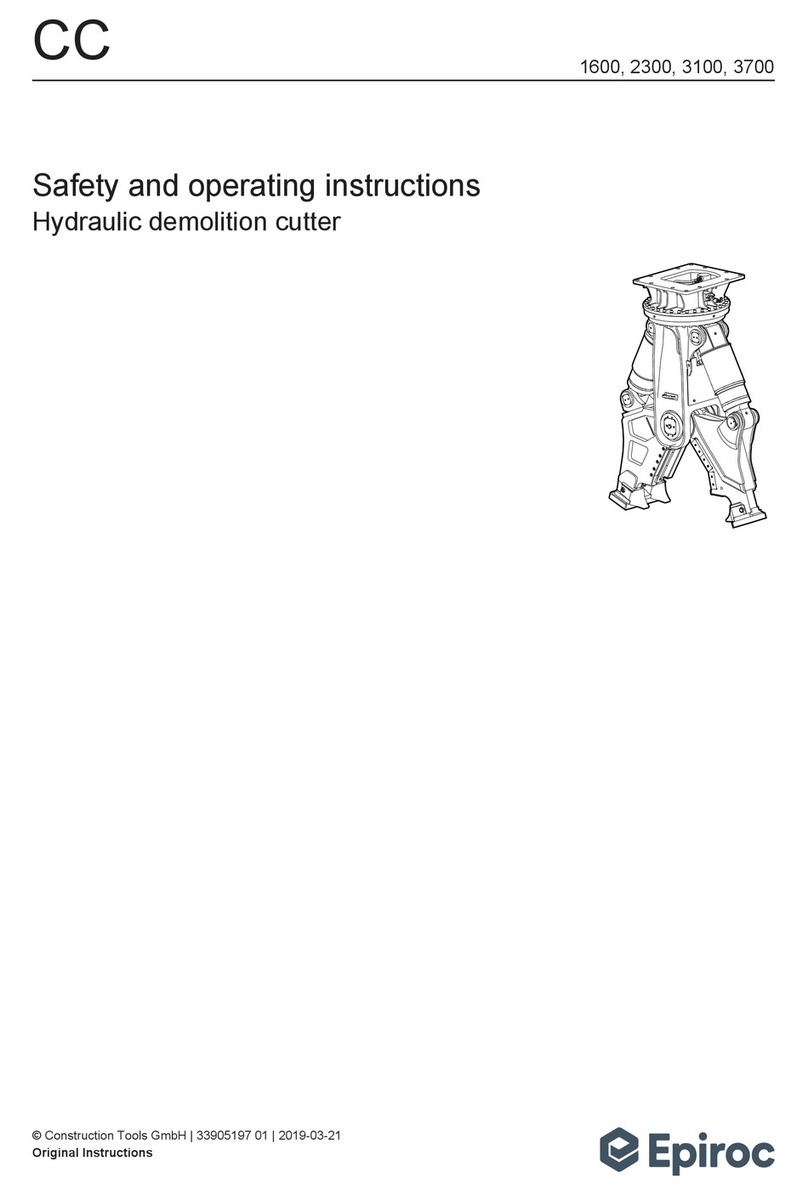Epiroc CC 1600 Safety and operating instructions