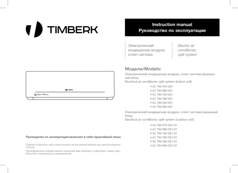 Timberk AC TIM 07H S21 User manual