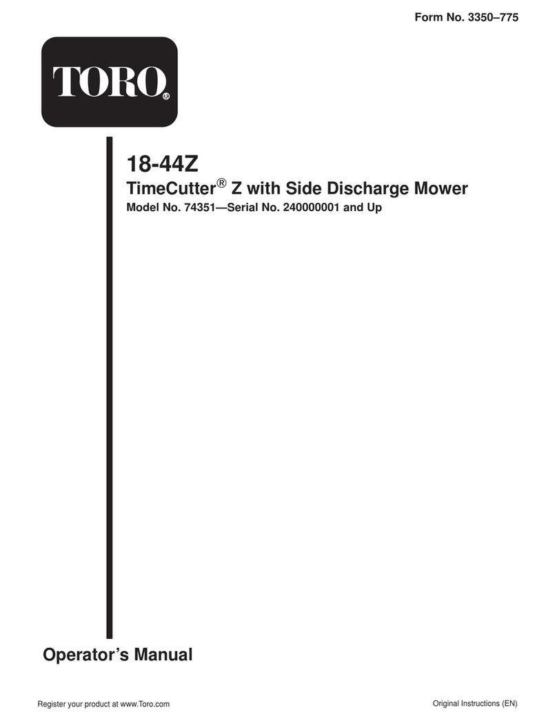 Toro 18-44Z Operator's manual