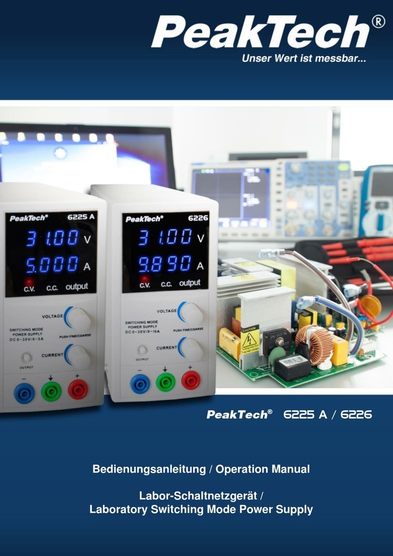 PeakTech 6226 User manual