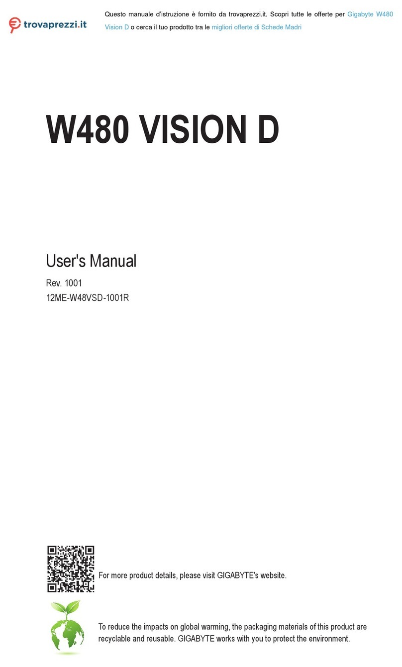 Gigabyte W480 VISION W user manual
