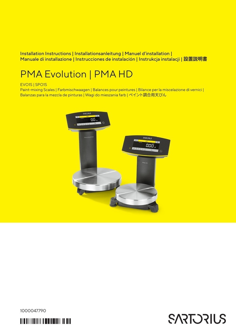 Sartorius PMA HD installation instructions