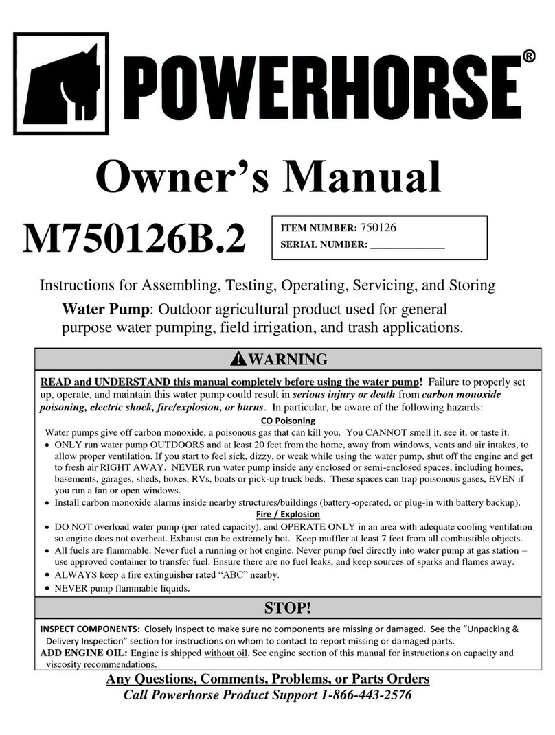 Powerhorse M750126B.2 User manual