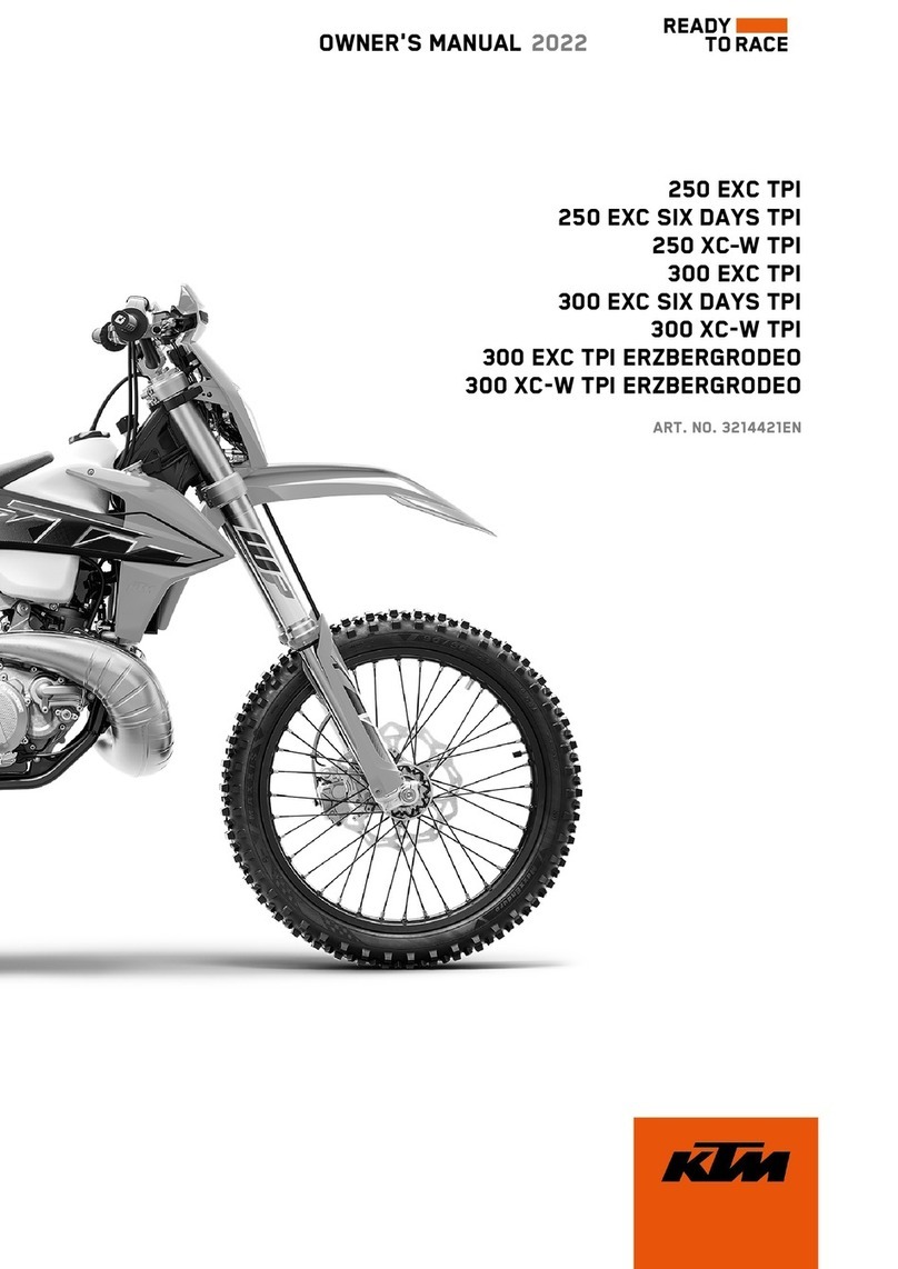 KTM 250 EXC SIX DAYS TPI 2022 owner's manual