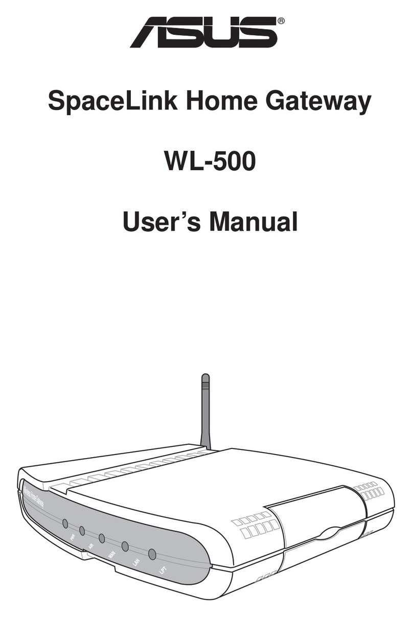 Asus SpaceLink WL-500 user manual