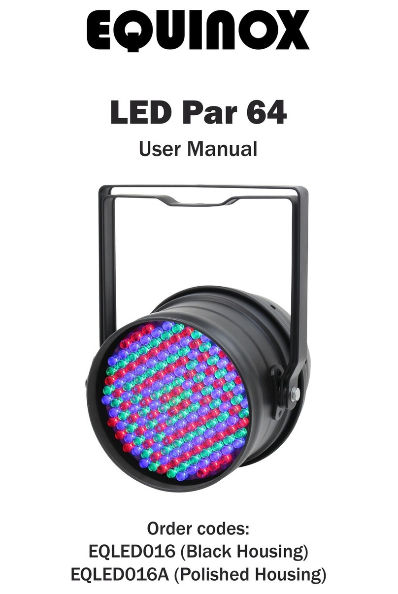 Equinox Systems LED Par 64 user manual