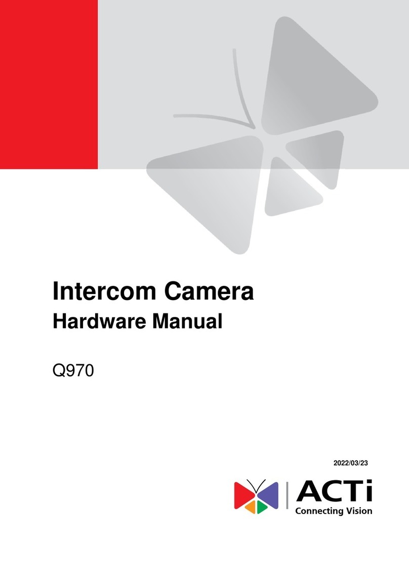 ACTi Q970 Hardware manual