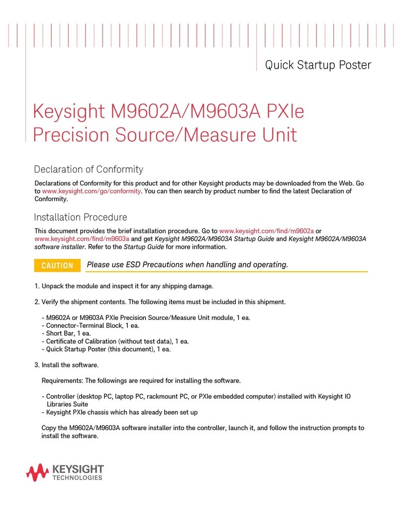 Keysight M9603A PXIe Operator's manual