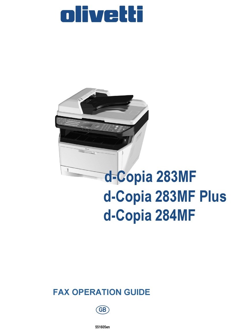 Olivetti d-Copia 283MF plus User manual