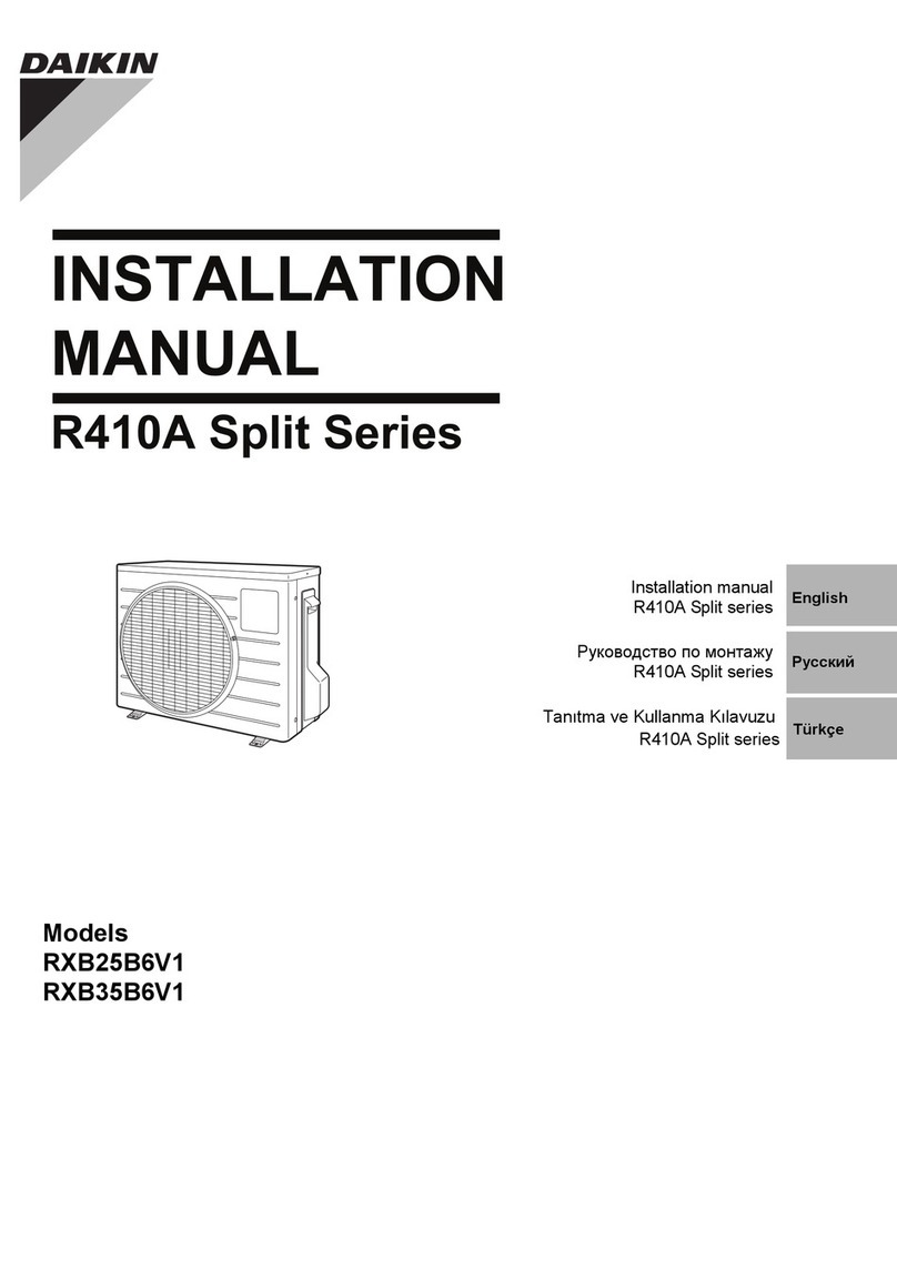 Daikin RXB25B6V1 User manual Daikin RXB25B6V1 User manual