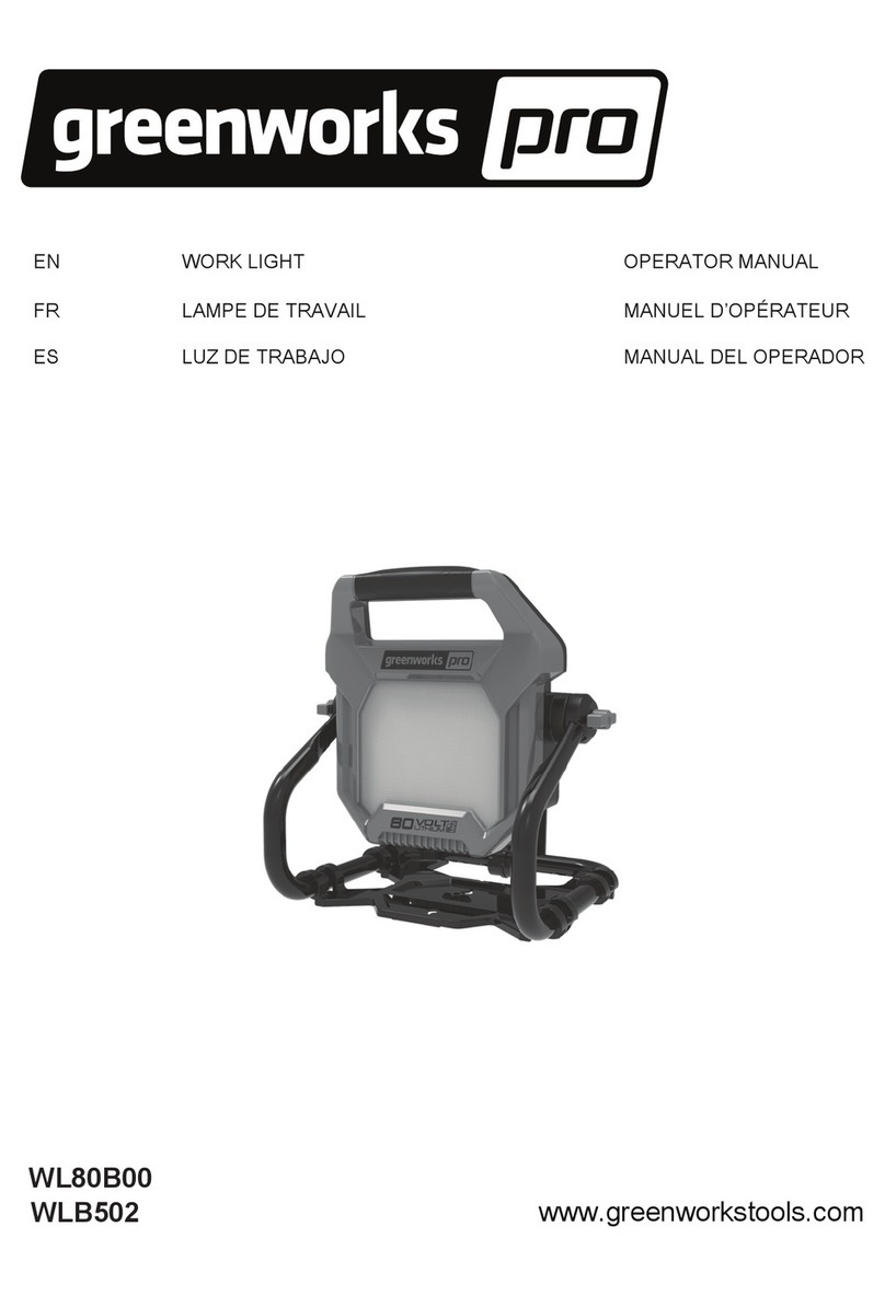 GreenWorks Pro WL80B00 Operator's manual