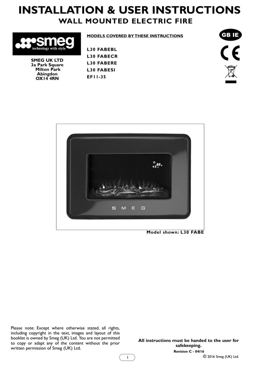 Smeg L30 FABE Installation & user's instructions Smeg L30 FABE Installation & user's instructions