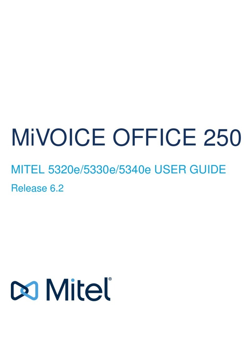 Mitel MIVOICE OFFICE 250 user guide
