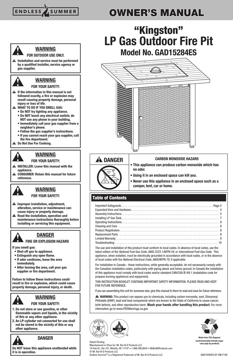 Endless Summer Kingston User manual