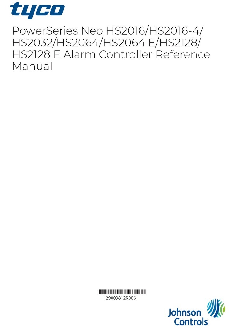 Johnson Controls tyco Power Neo HS2016 User manual