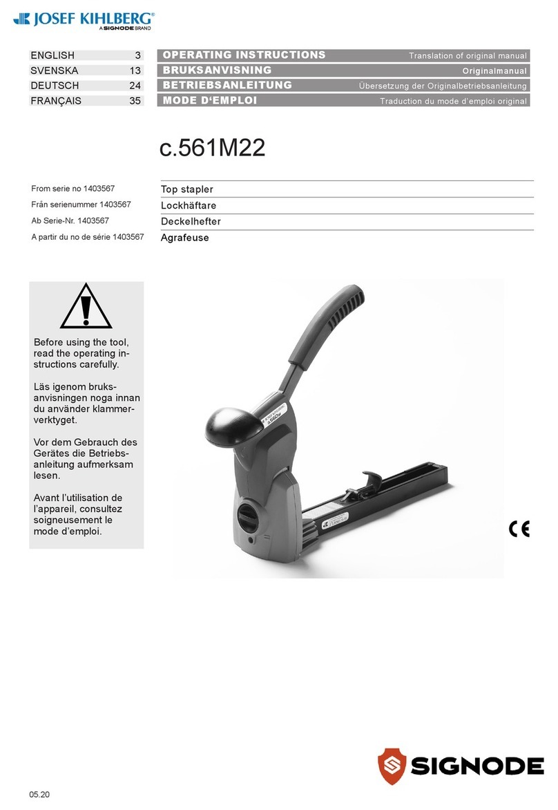 Signode Josef Kihlberg c.561M22 User manual