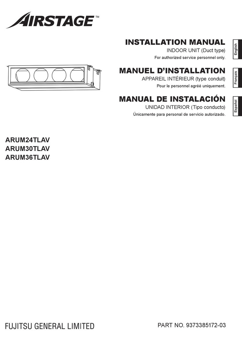 Fujitsu Airstage VR-II ARUM24TLAV User manual
