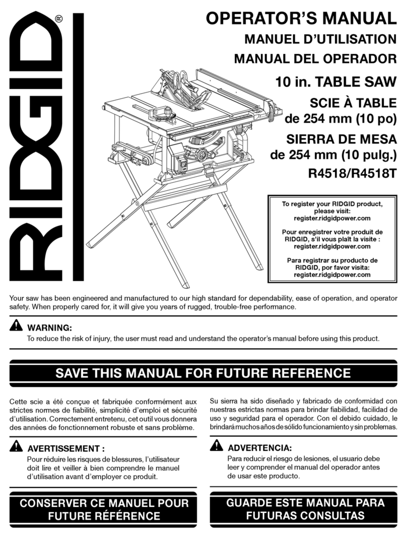 RIDGID R4518T Operator's manual