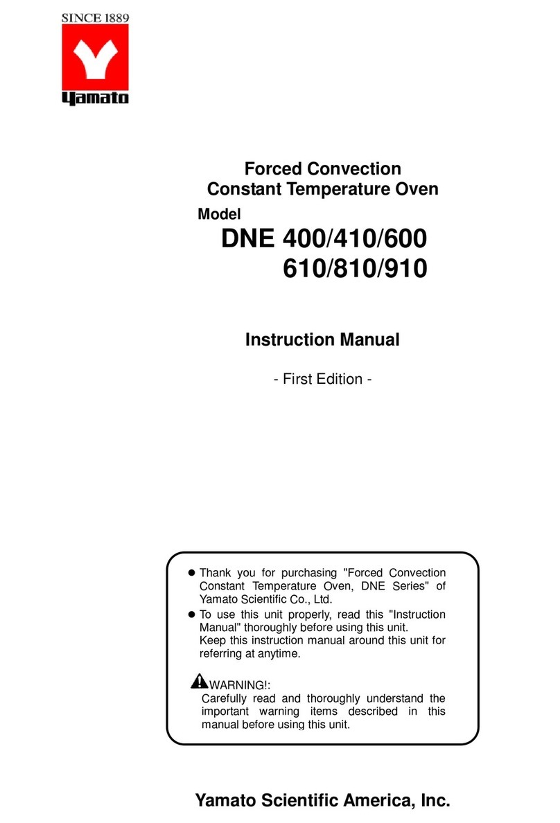 Yamato DNE 400 instruction manual Yamato DNE 400 instruction manual