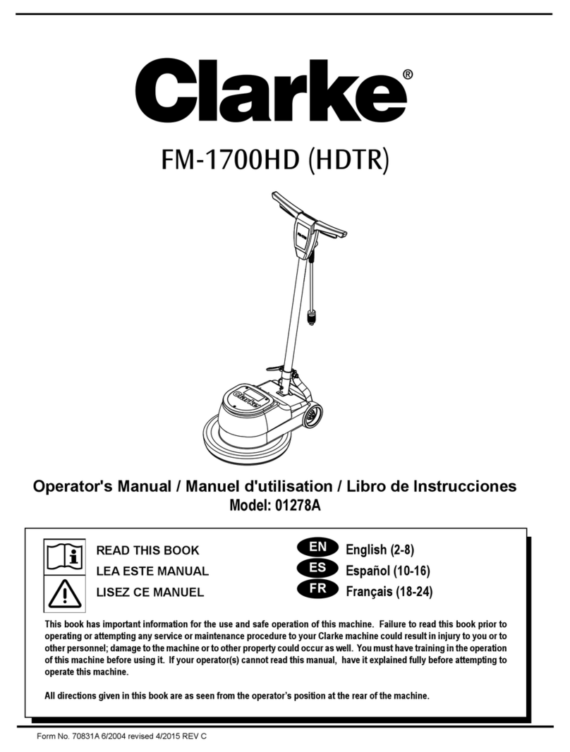 Clarke 70831A User manual
