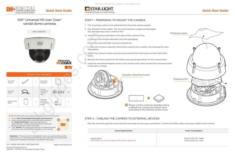 Digital Watchdog STAR-LIGHT Universal HD over Coax... User manual