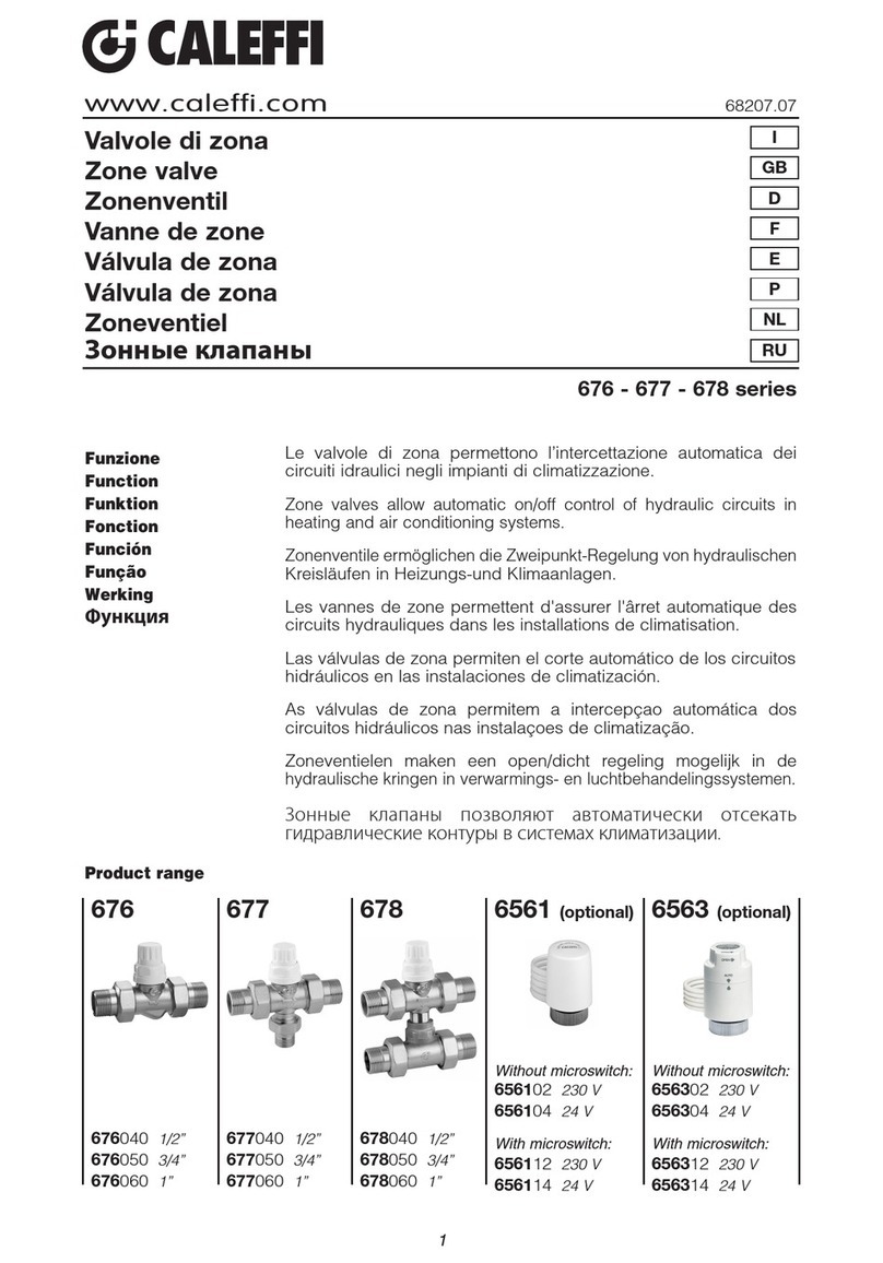 CALEFFI 677 Series manual