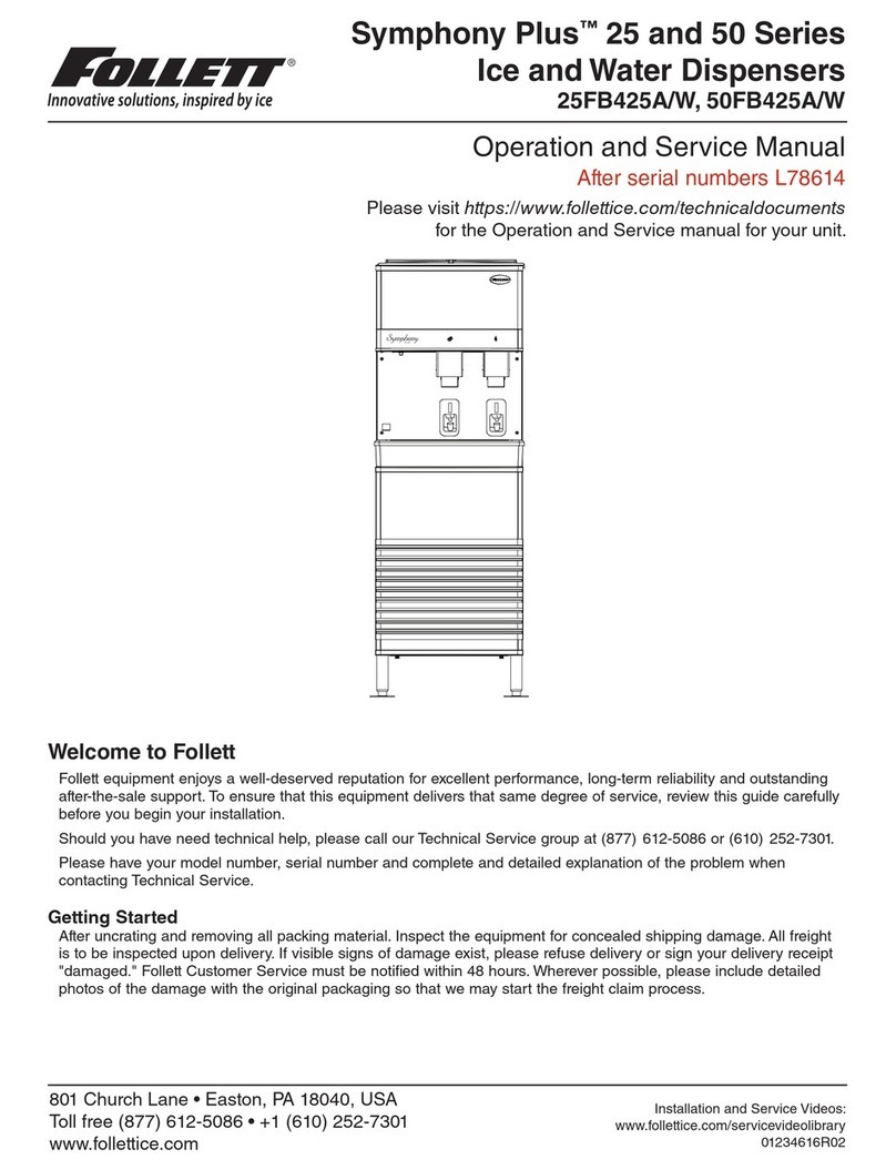Follett 25FB425A Operation manual Follett 25FB425A Operation manual