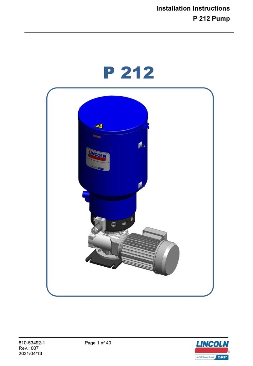 SKF LINCOLN P 212 User manual