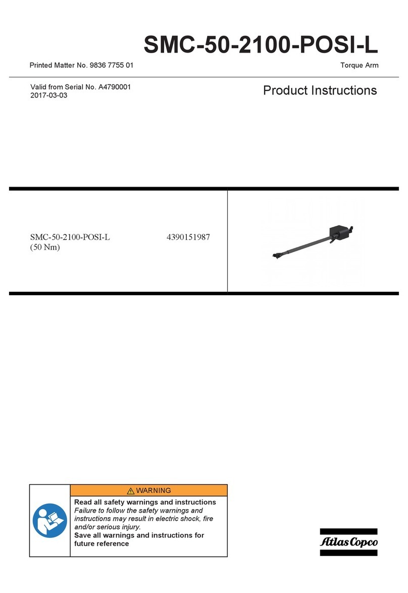 Atlas Copco SMC-50-2100-POSI-L Product instructions