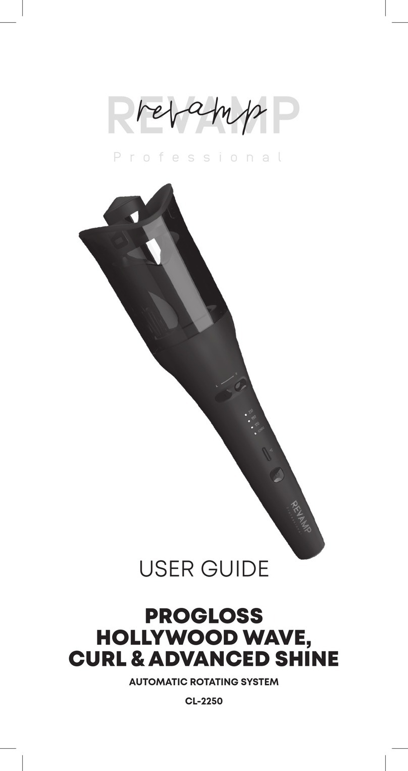 Revamp PROGLOSS HOLLYWOOD WAVE CURL & ADVANCED SHINE... User manual Revamp PROGLOSS HOLLYWOOD WAVE CURL & ADVANCED SHINE... User manual