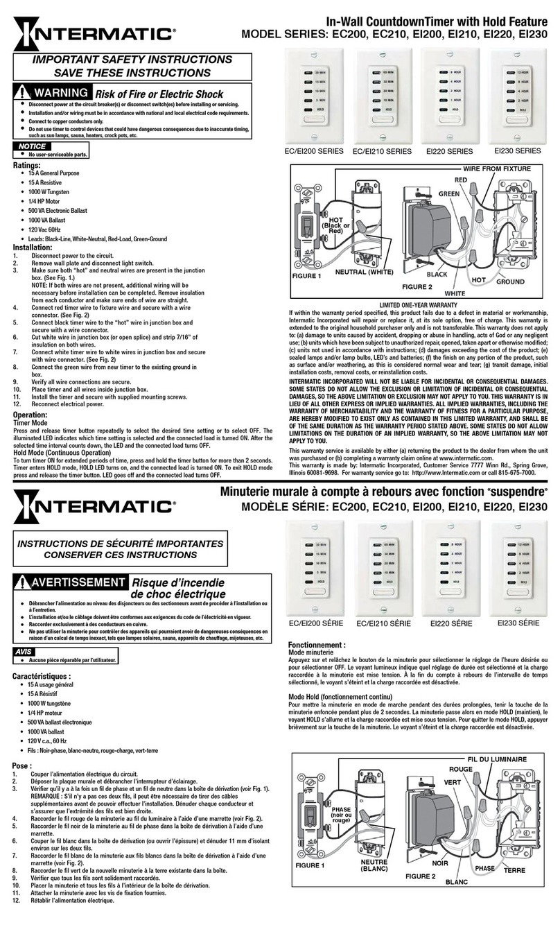 Intermatic EC200 Series manual