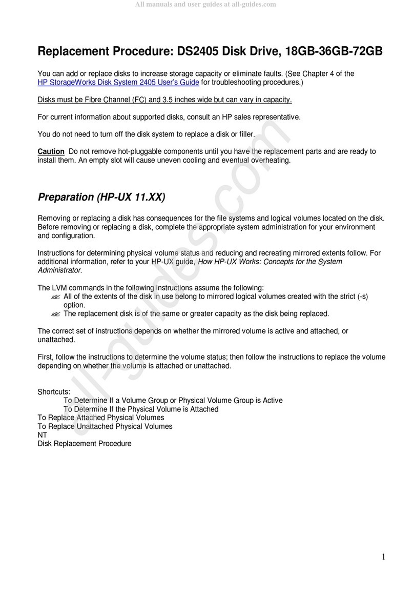 HP StorageWorks Disk System 2405 Use and care manual