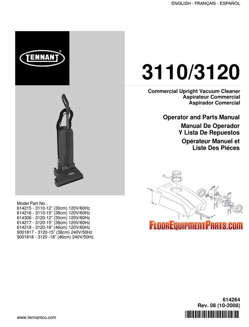Tennant 614215 Operator and parts manual
