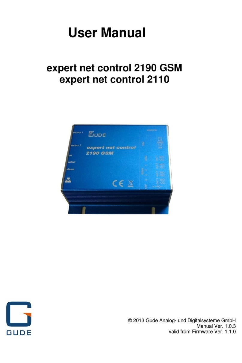 GÜDE expert net control 2190 GSM User manual