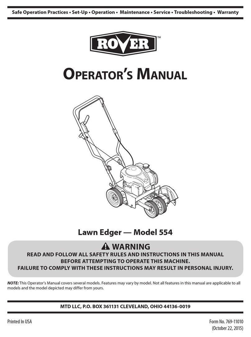 Rover 554 User manual