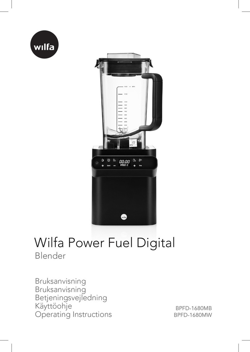 Wilfa BPFD-1680MB User manual Wilfa BPFD-1680MB User manual