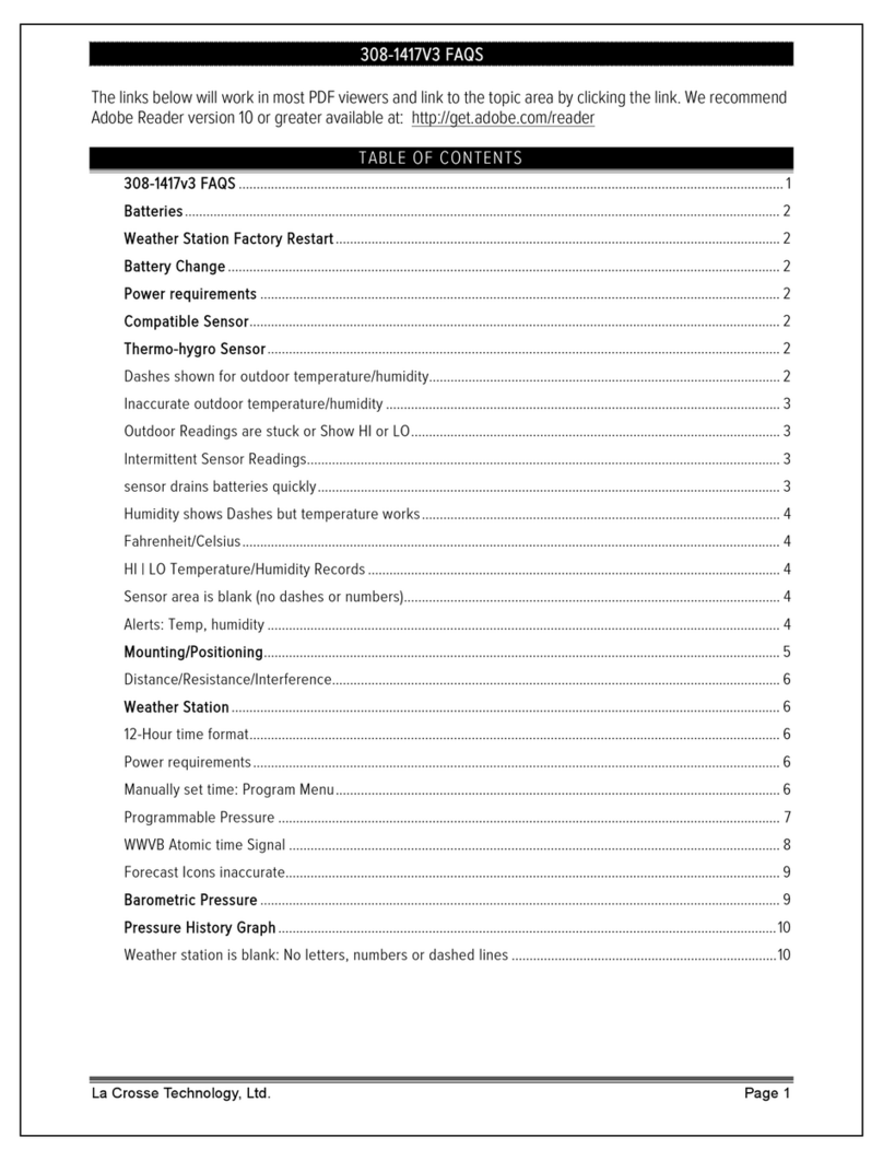 La Crosse Technology 308-1417v3 Faqs
