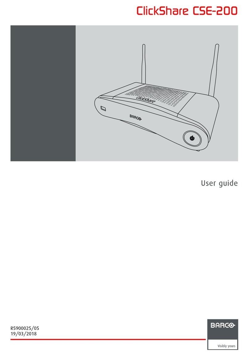 Barco ClickShare CSE-200 user guide
