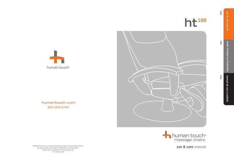 Human Touch HT-100 Use & care manual