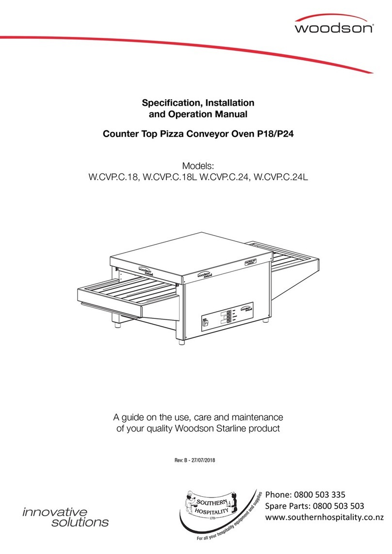 Woodson W.CVP.C.18 Specification, installation and operation manual